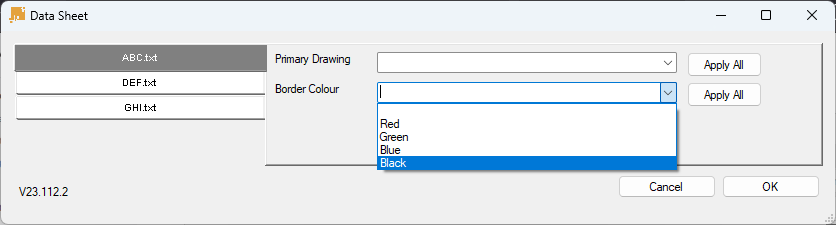 Edit and Upload Data Sheet