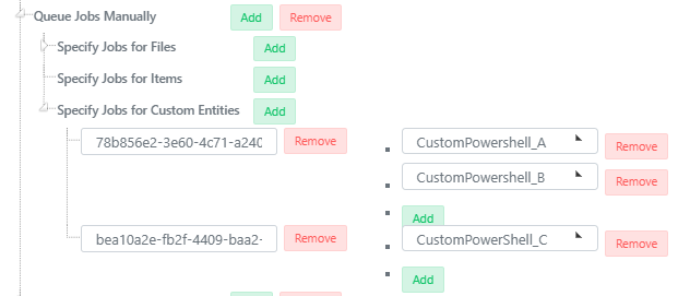 Specify Jobs for Custom Entities